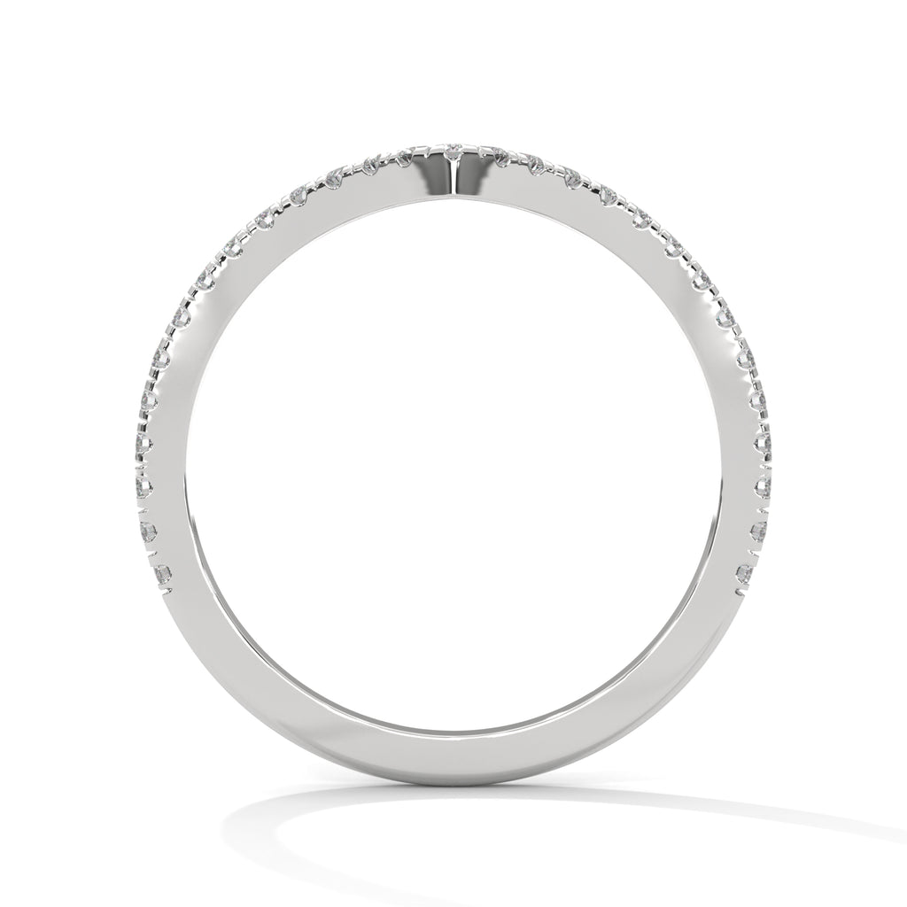 Ivy Chevron Pavé Diamond Band (2/9 ct. tw.)