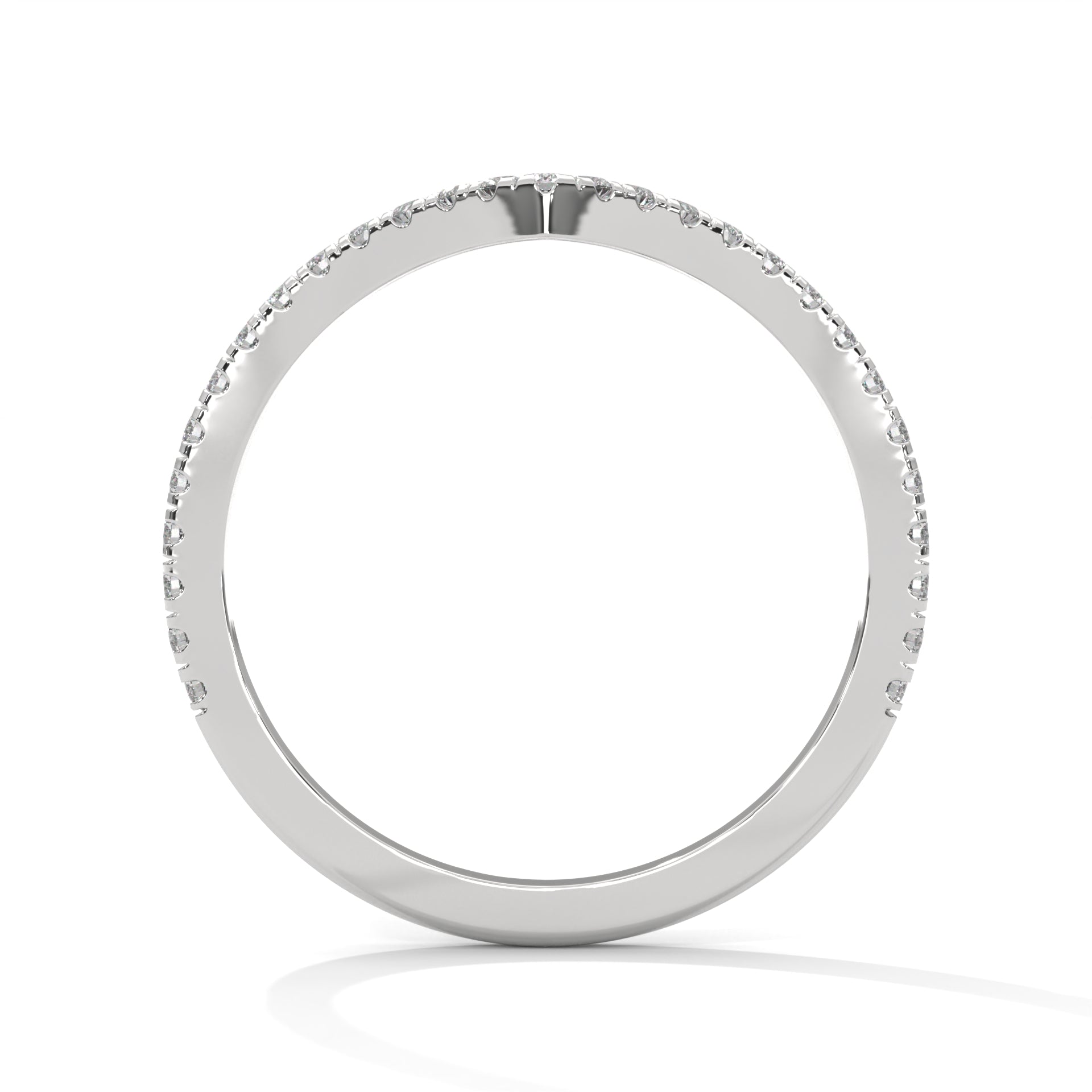 Ivy Chevron Pavé Diamond Band (2/9 ct. tw.)