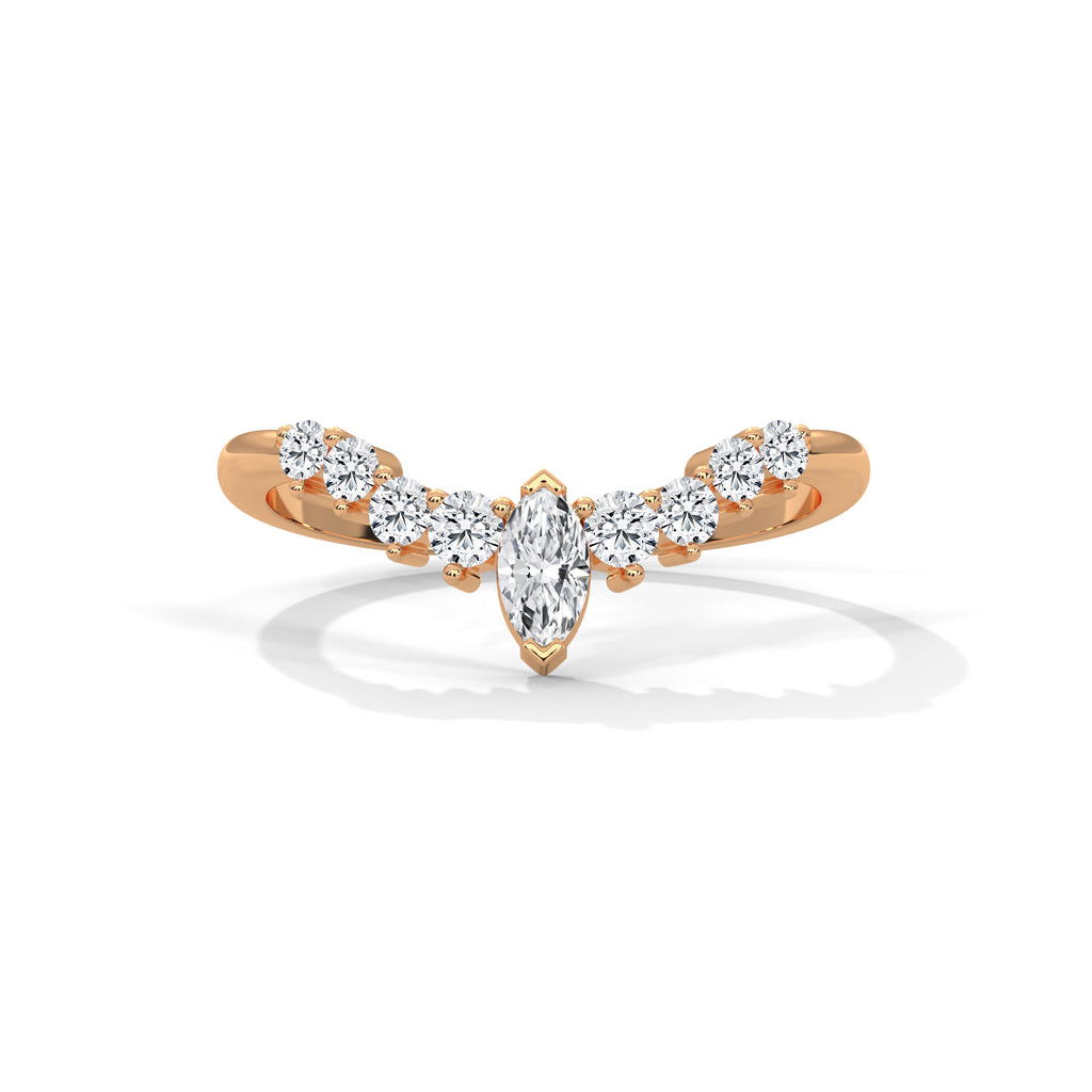 Coralie Marquise Crown Diamond Band (2/5 ct. tw.)