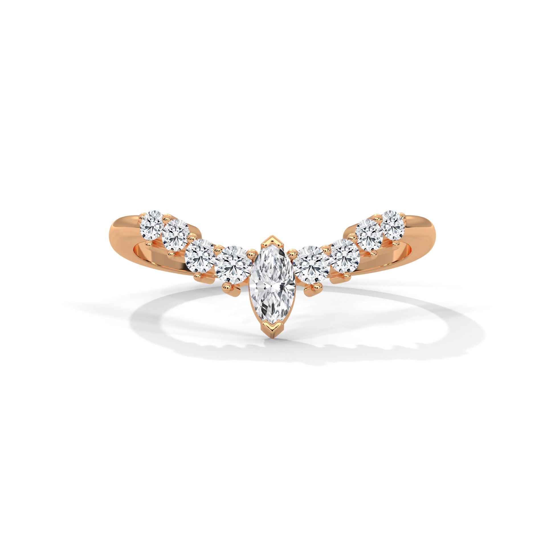 Coralie Marquise Crown Diamond Band (2/5 ct. tw.)