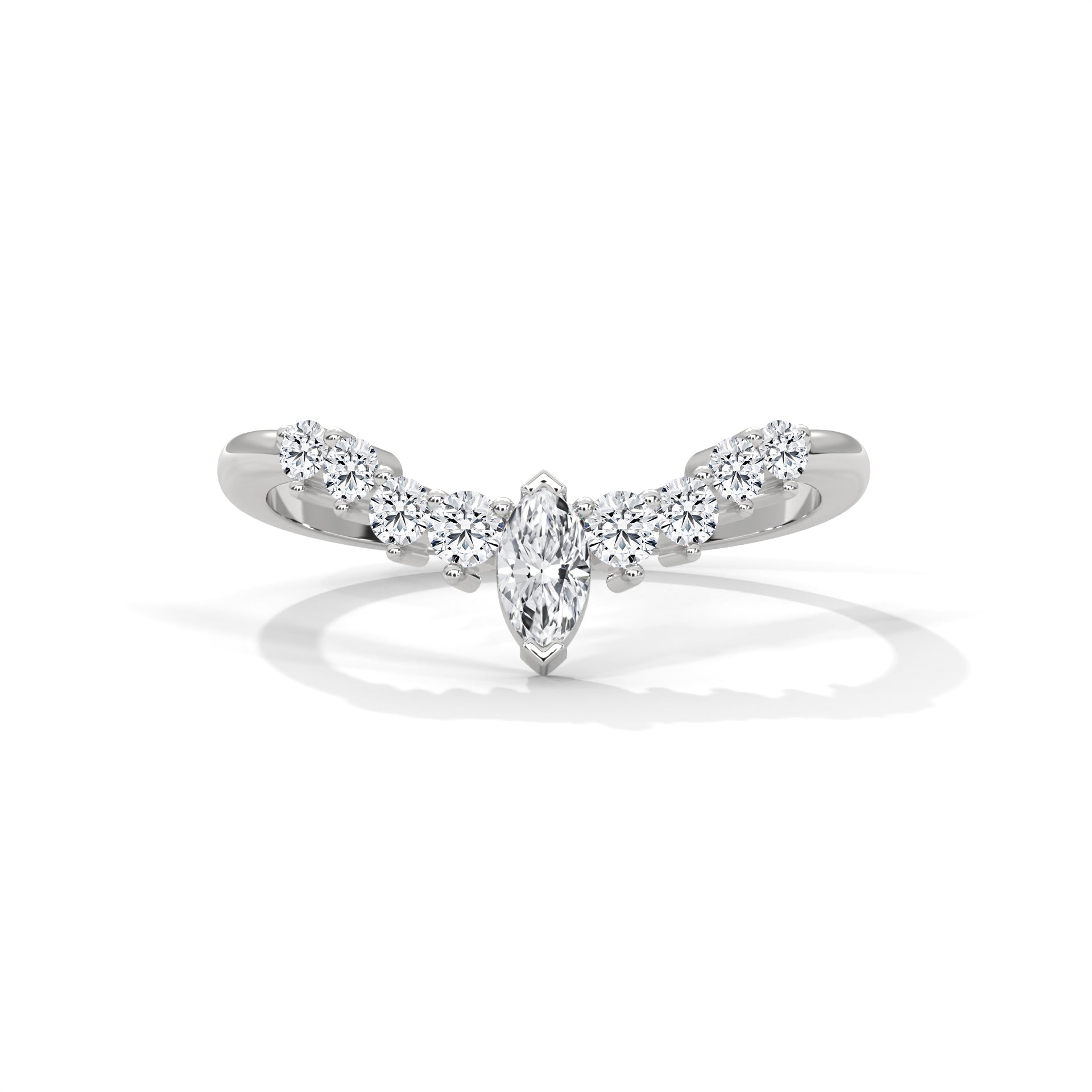 Coralie Marquise Crown Diamond Band (2/5 ct. tw.)