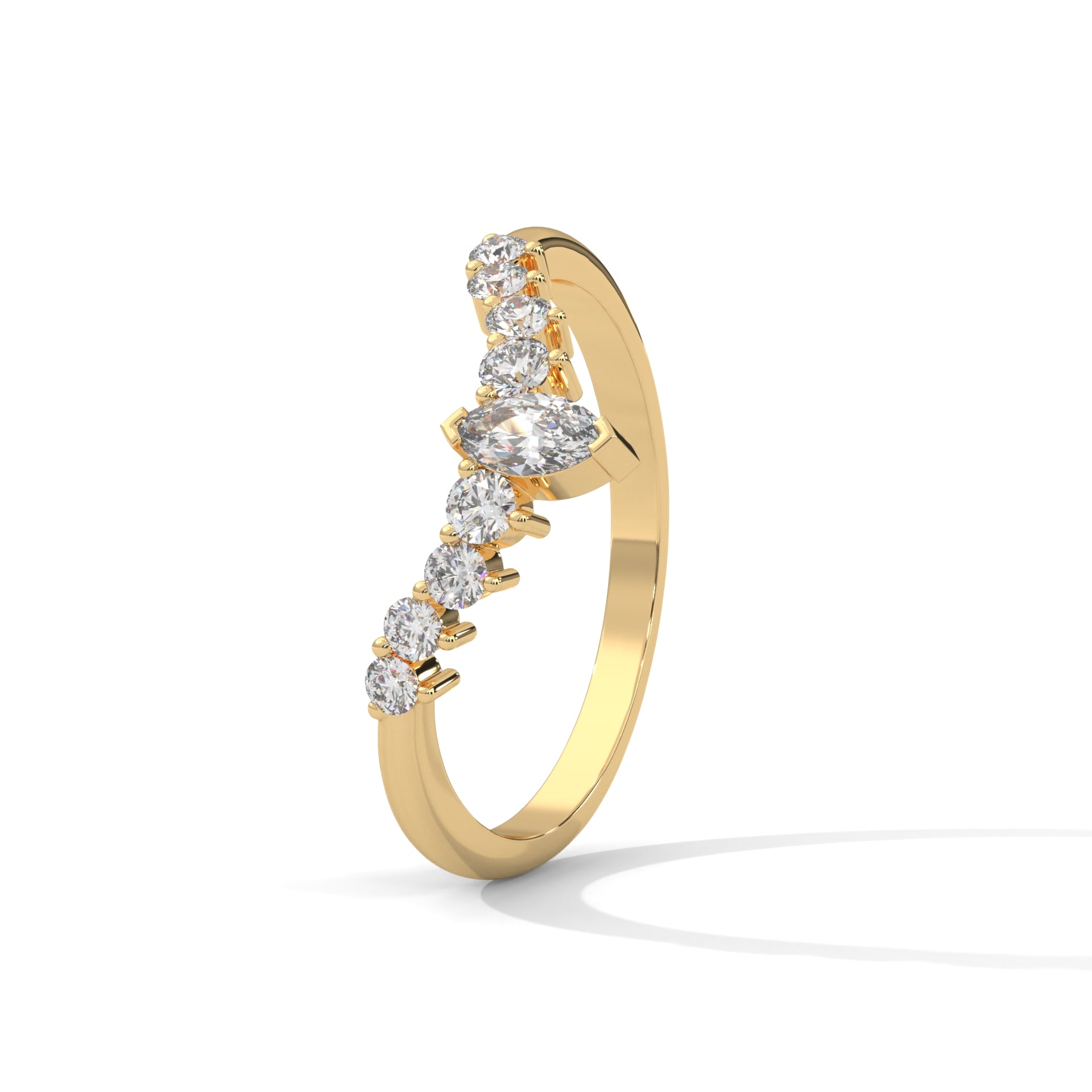 Coralie Marquise Crown Diamond Band (2/5 ct. tw.)