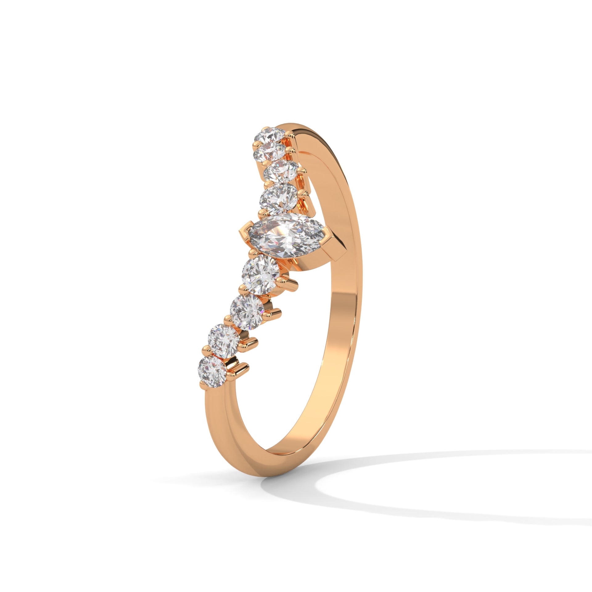 Coralie Marquise Crown Diamond Band (2/5 ct. tw.)
