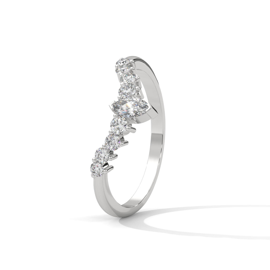 Coralie Marquise Crown Diamond Band (2/5 ct. tw.)
