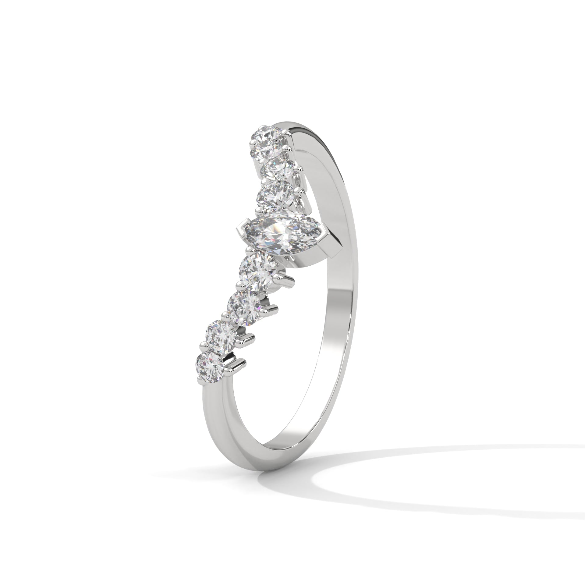 Coralie Marquise Crown Diamond Band (2/5 ct. tw.)