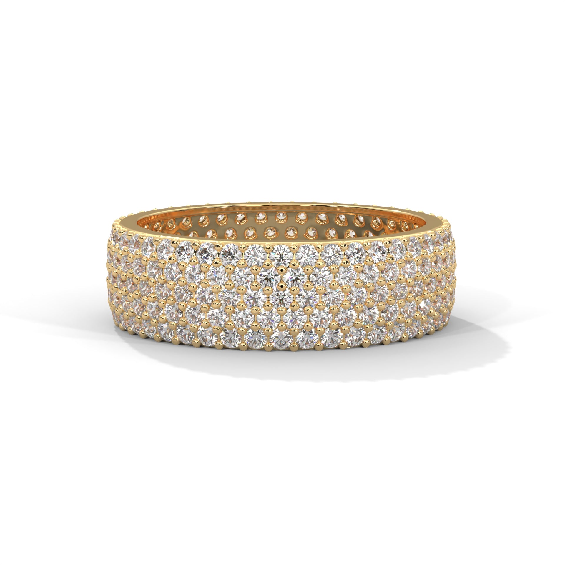 Ophelie Wide Pavé Diamond Eternity Band