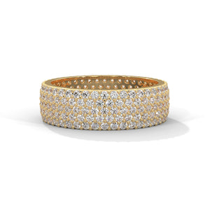 Ophelie Wide Pavé Diamond Eternity Band