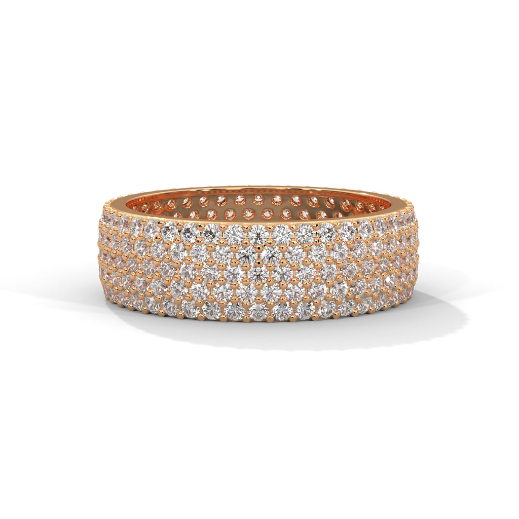 Ophelie Wide Pavé Diamond Eternity Band