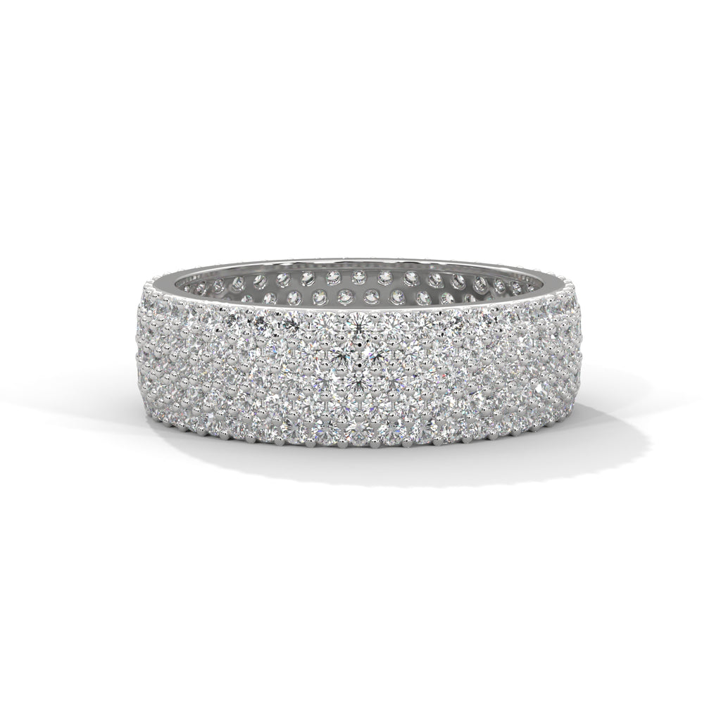 Ophelie Wide Pavé Diamond Eternity Band