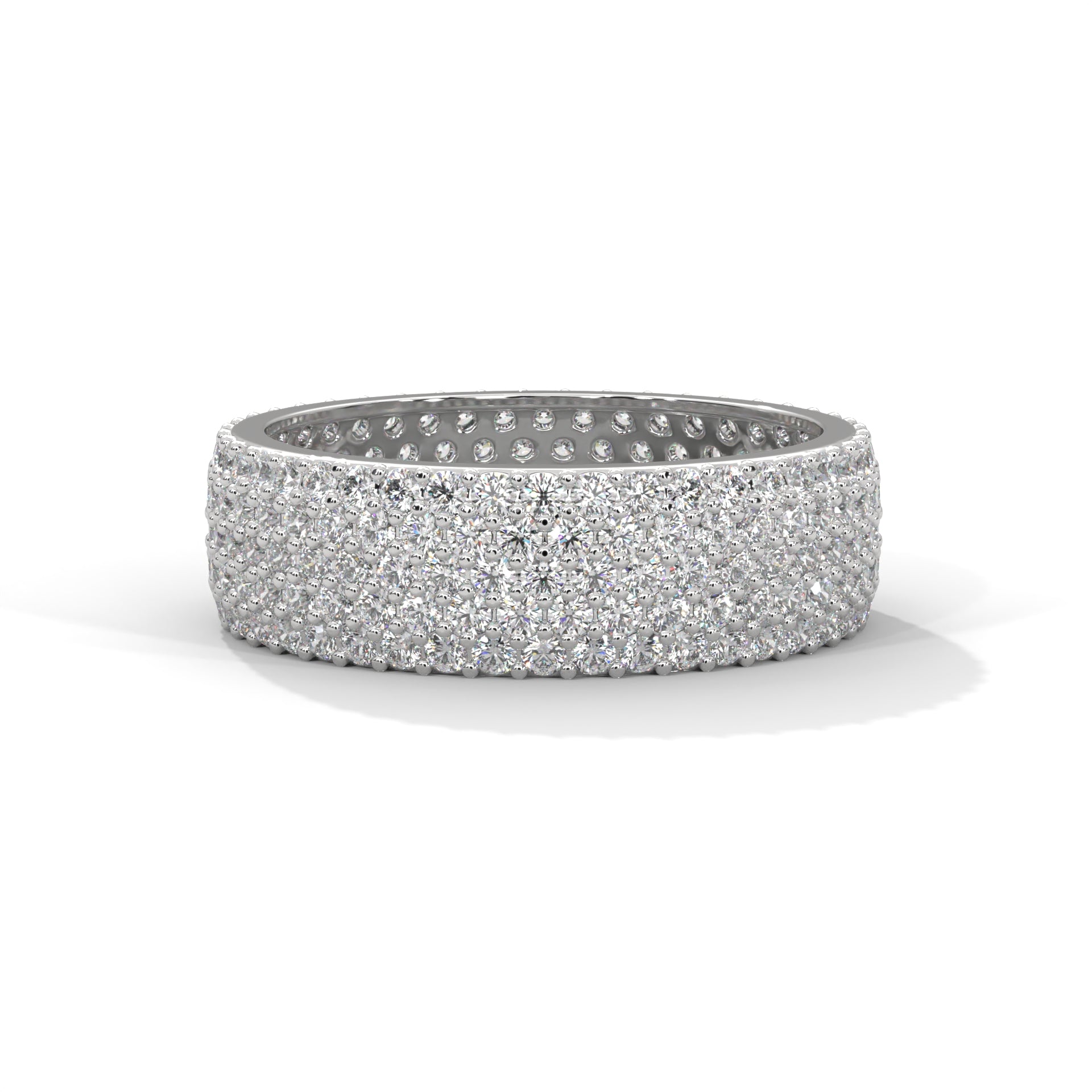 Ophelie Wide Pavé Diamond Eternity Band