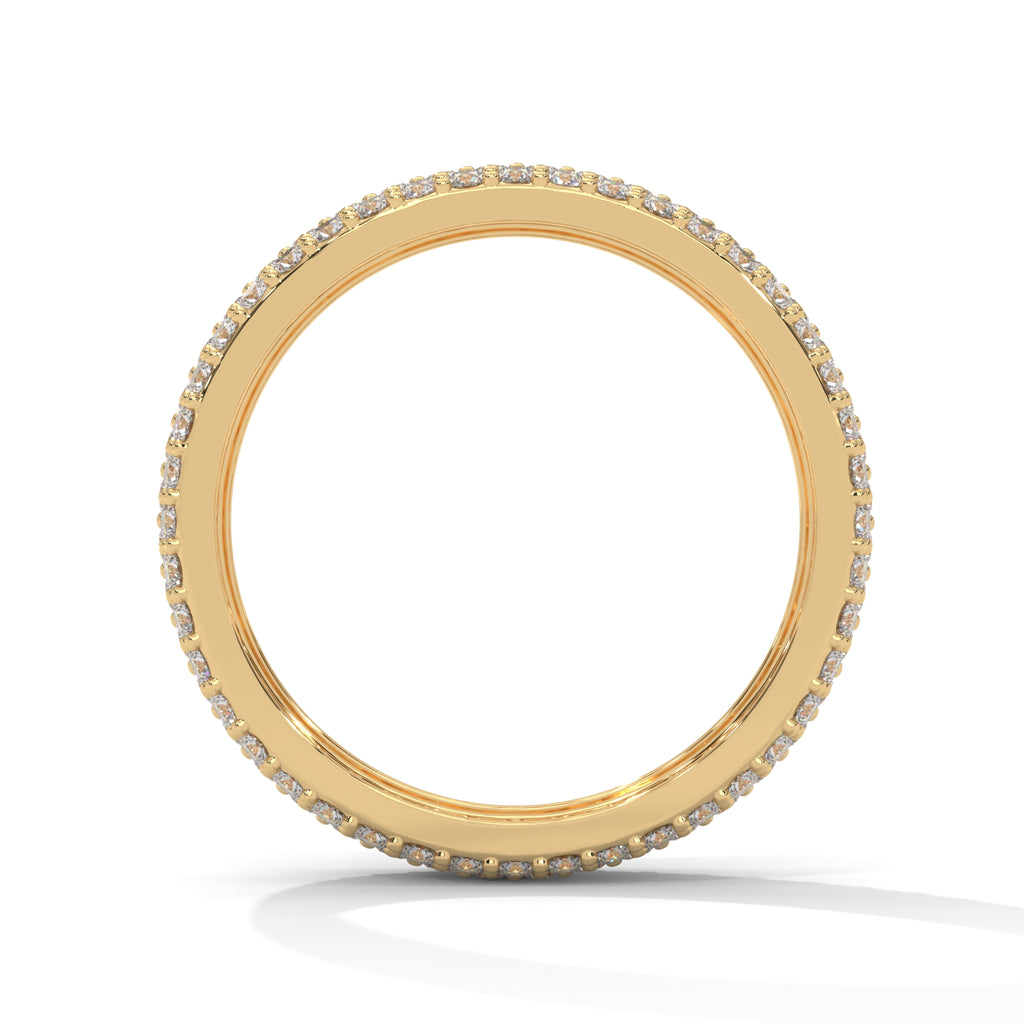 Ophelie Wide Pavé Diamond Eternity Band
