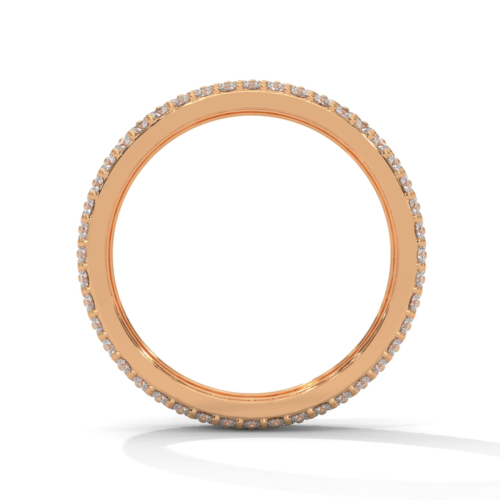 Ophelie Wide Pavé Diamond Eternity Band