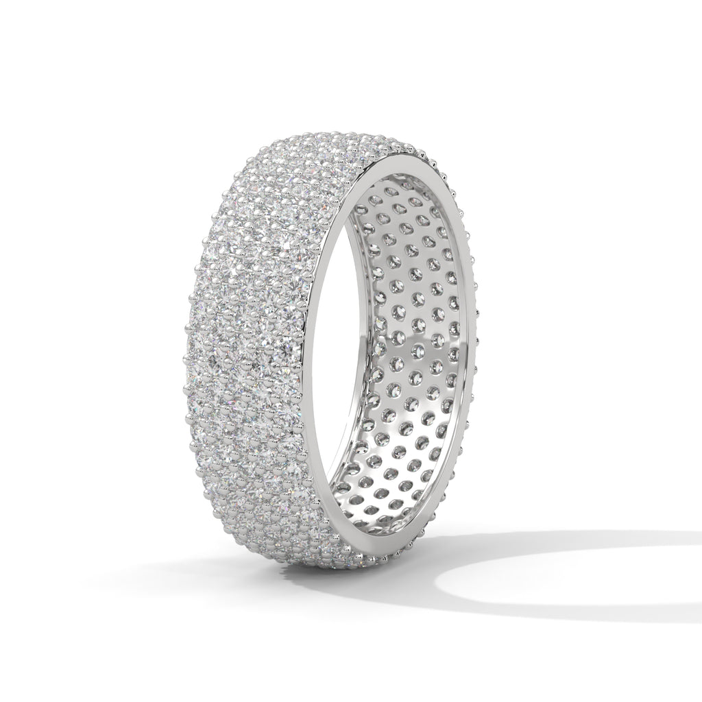 Ophelie Wide Pavé Diamond Eternity Band