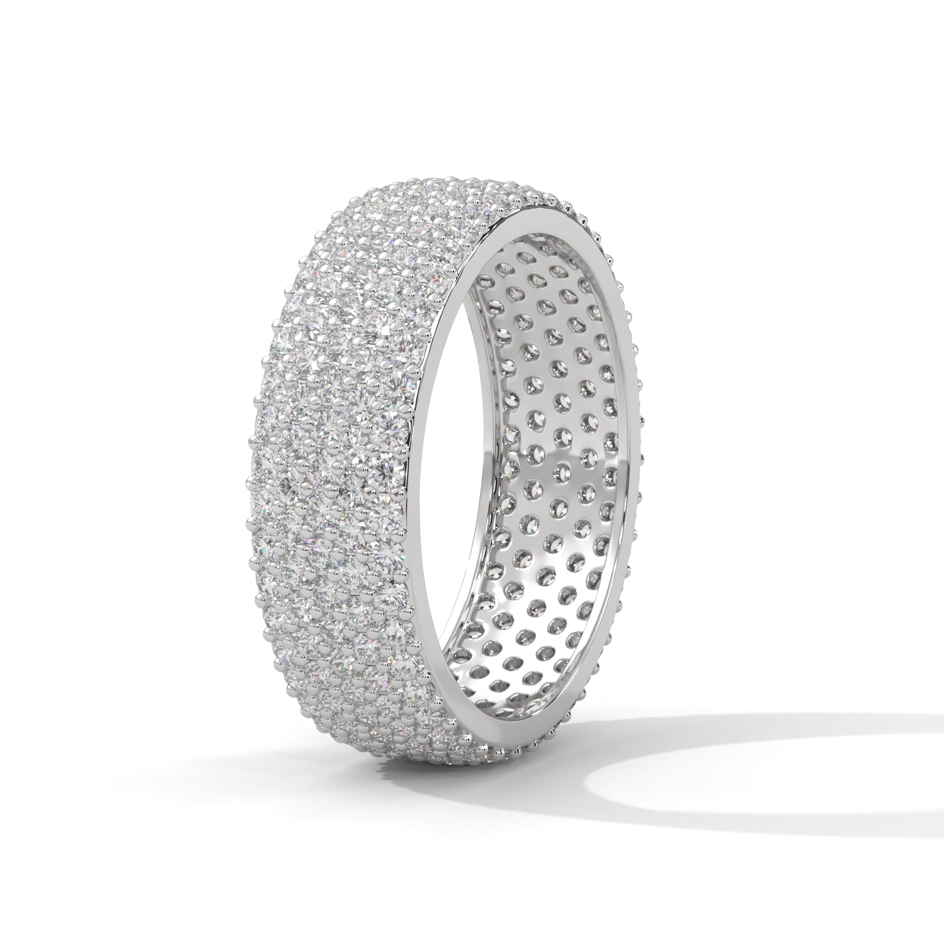 Ophelie Wide Pavé Diamond Eternity Band