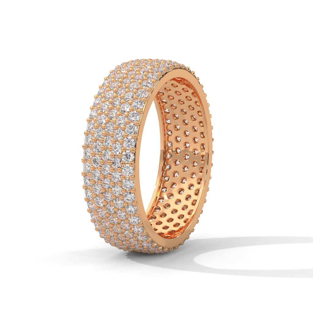Ophelie Wide Pavé Diamond Eternity Band