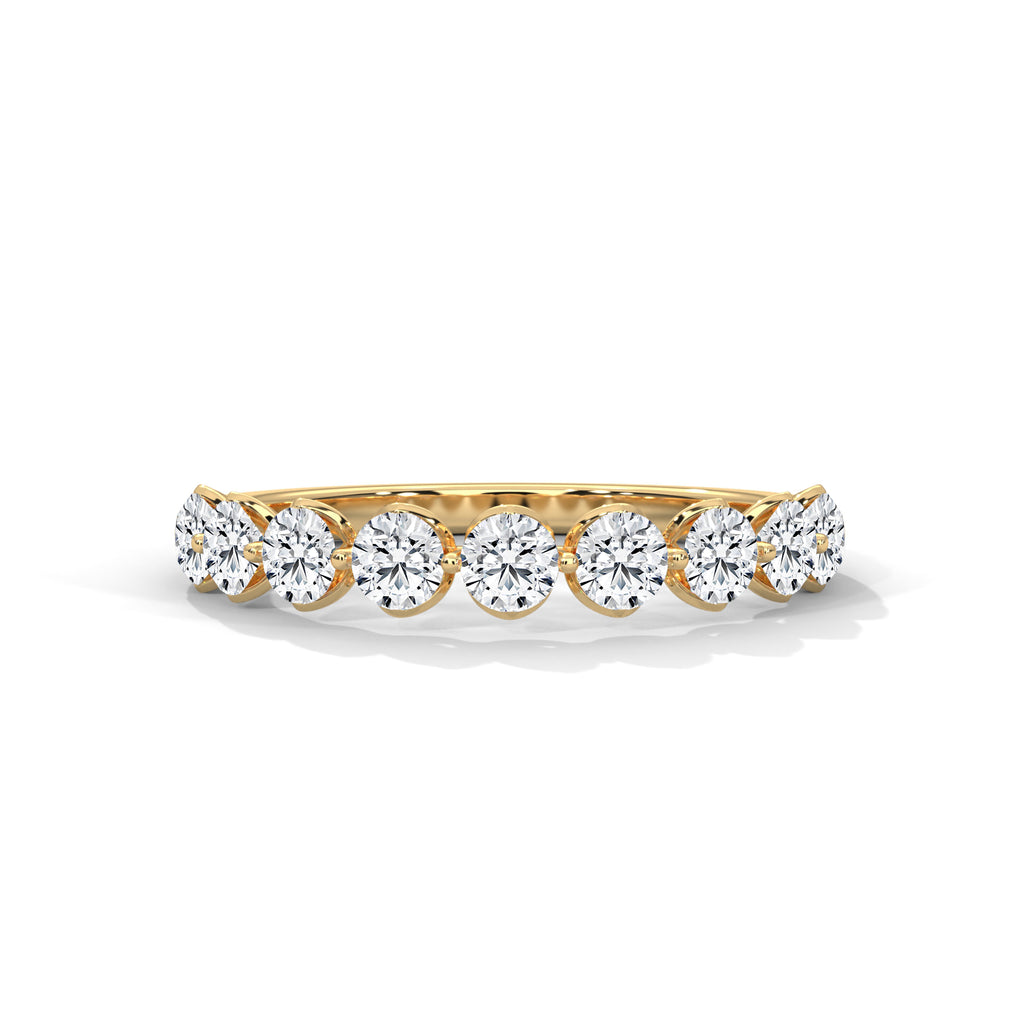 Leonie Nine-Stone Round Diamond Band