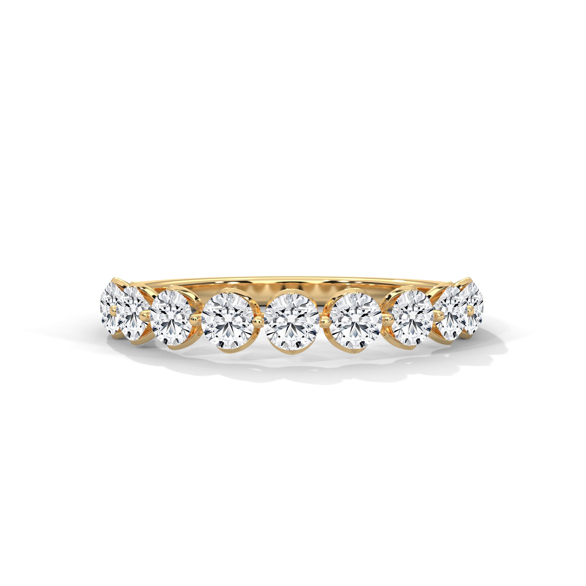 Leonie Nine-Stone Round Diamond Band