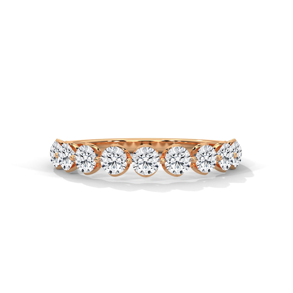 Leonie Nine-Stone Round Diamond Band