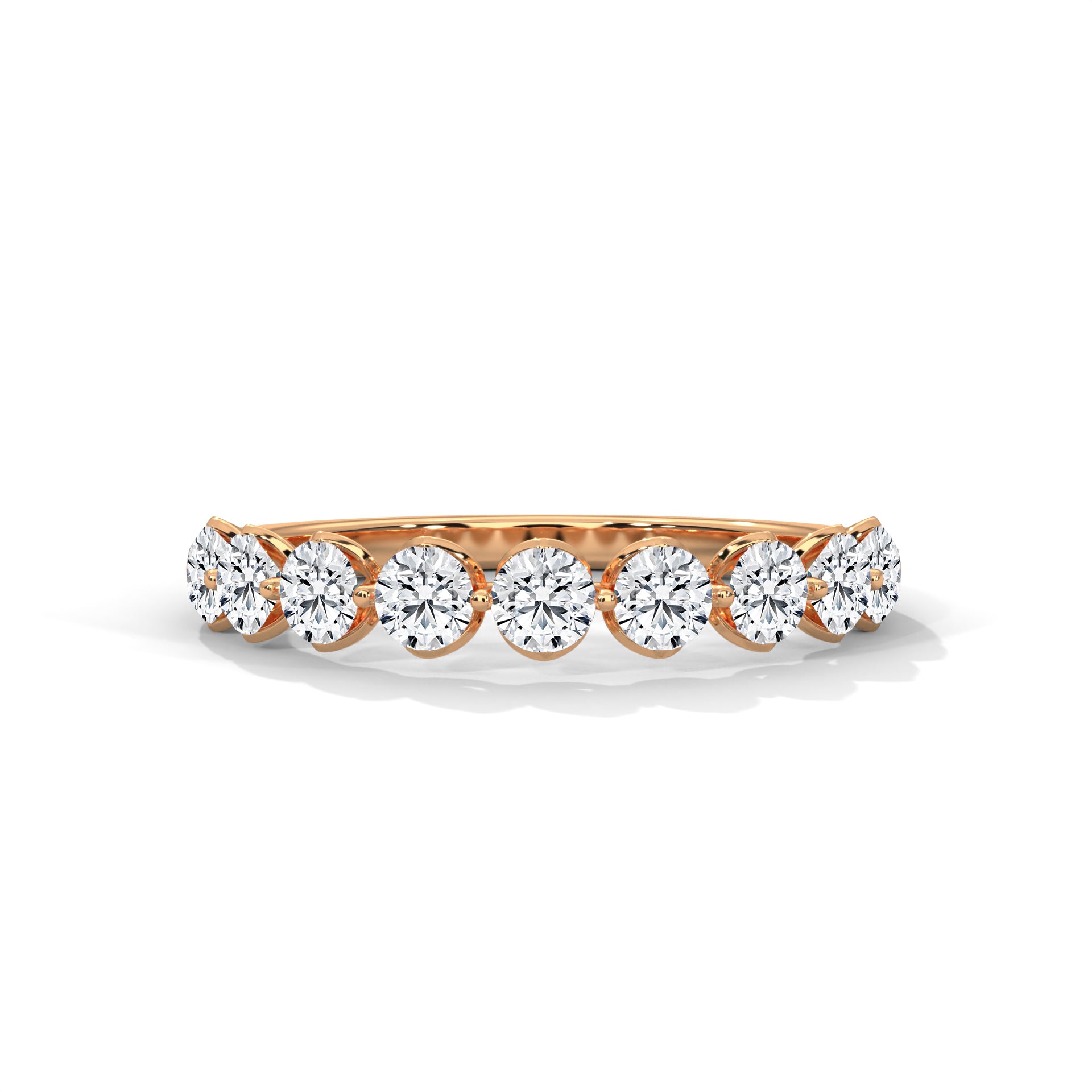 Leonie Nine-Stone Round Diamond Band