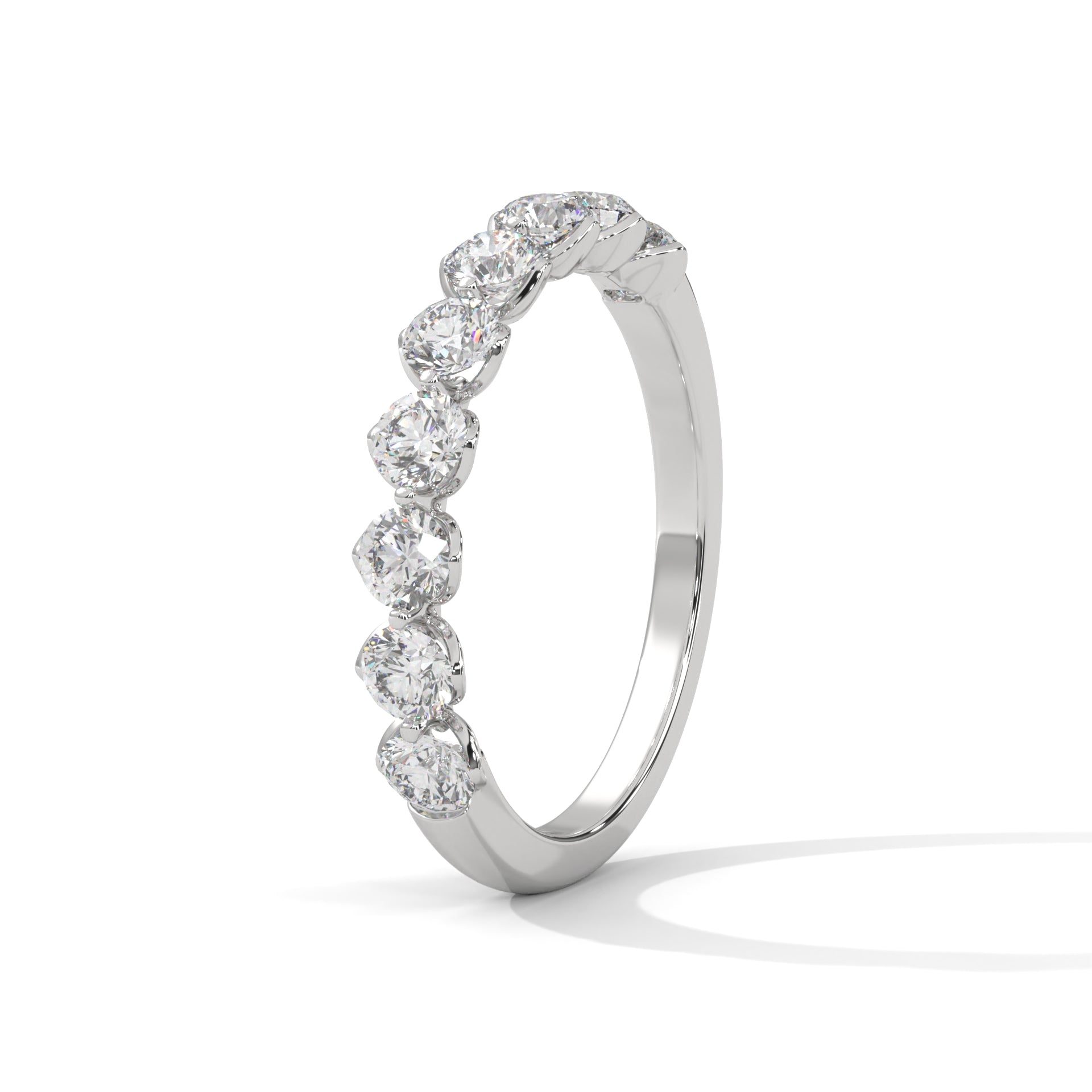 Leonie Nine-Stone Round Diamond Band