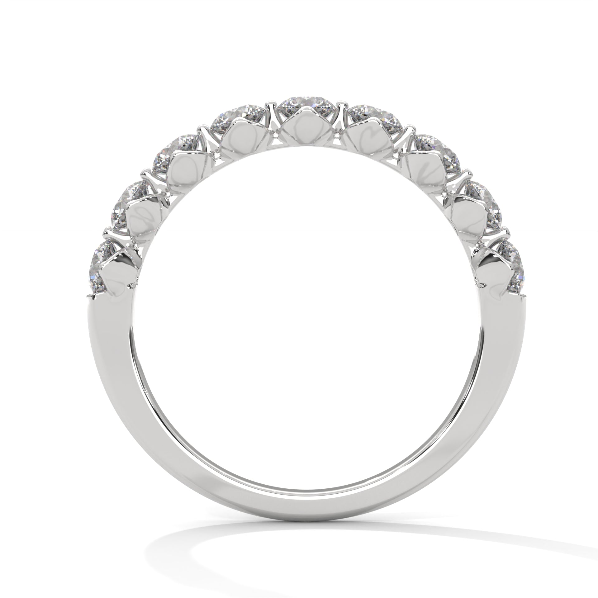 Leonie Nine-Stone Round Diamond Band