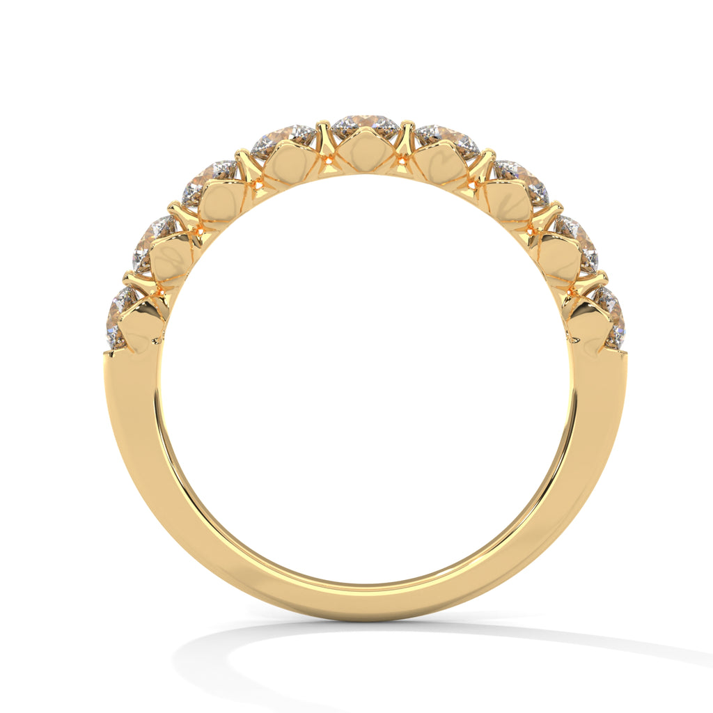 Leonie Nine-Stone Round Diamond Band