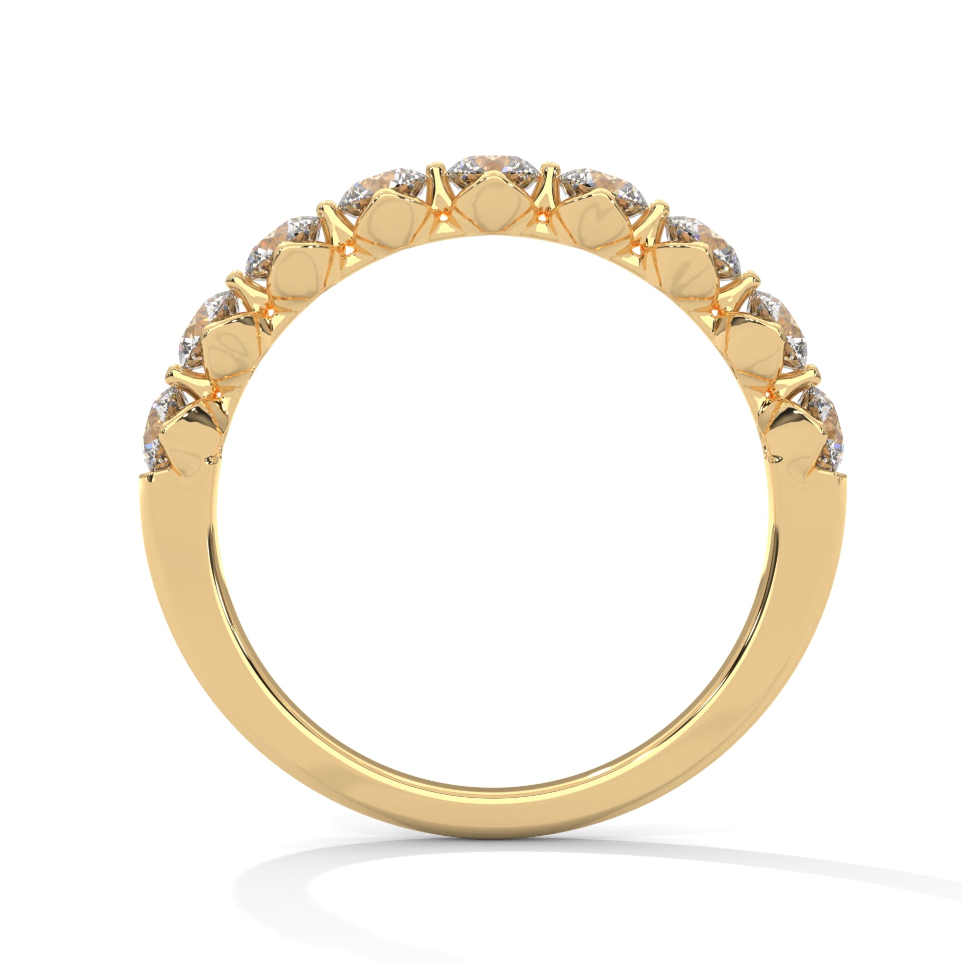 Leonie Nine-Stone Round Diamond Band