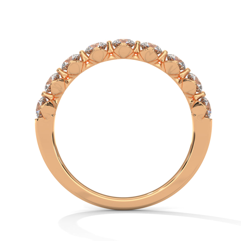 Leonie Nine-Stone Round Diamond Band