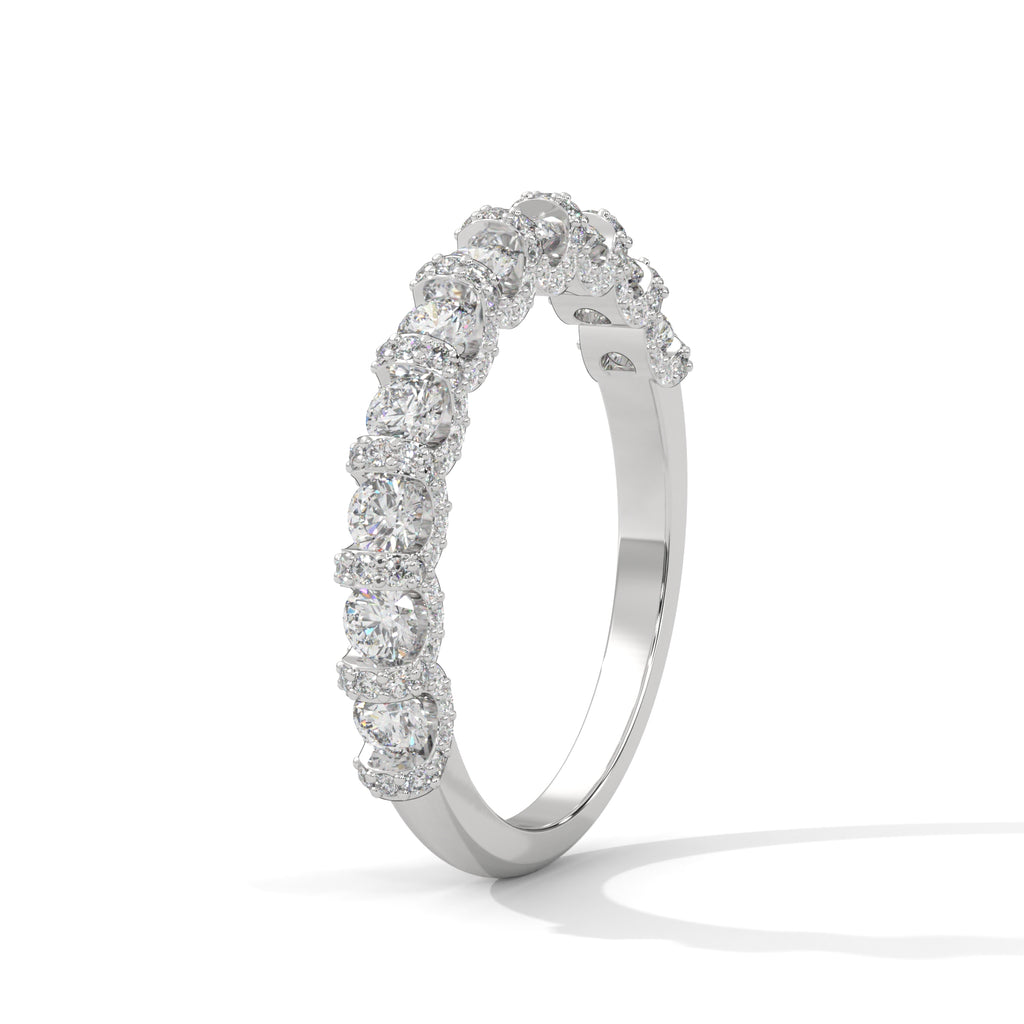 Lucienne French Pavé Diamond Band
