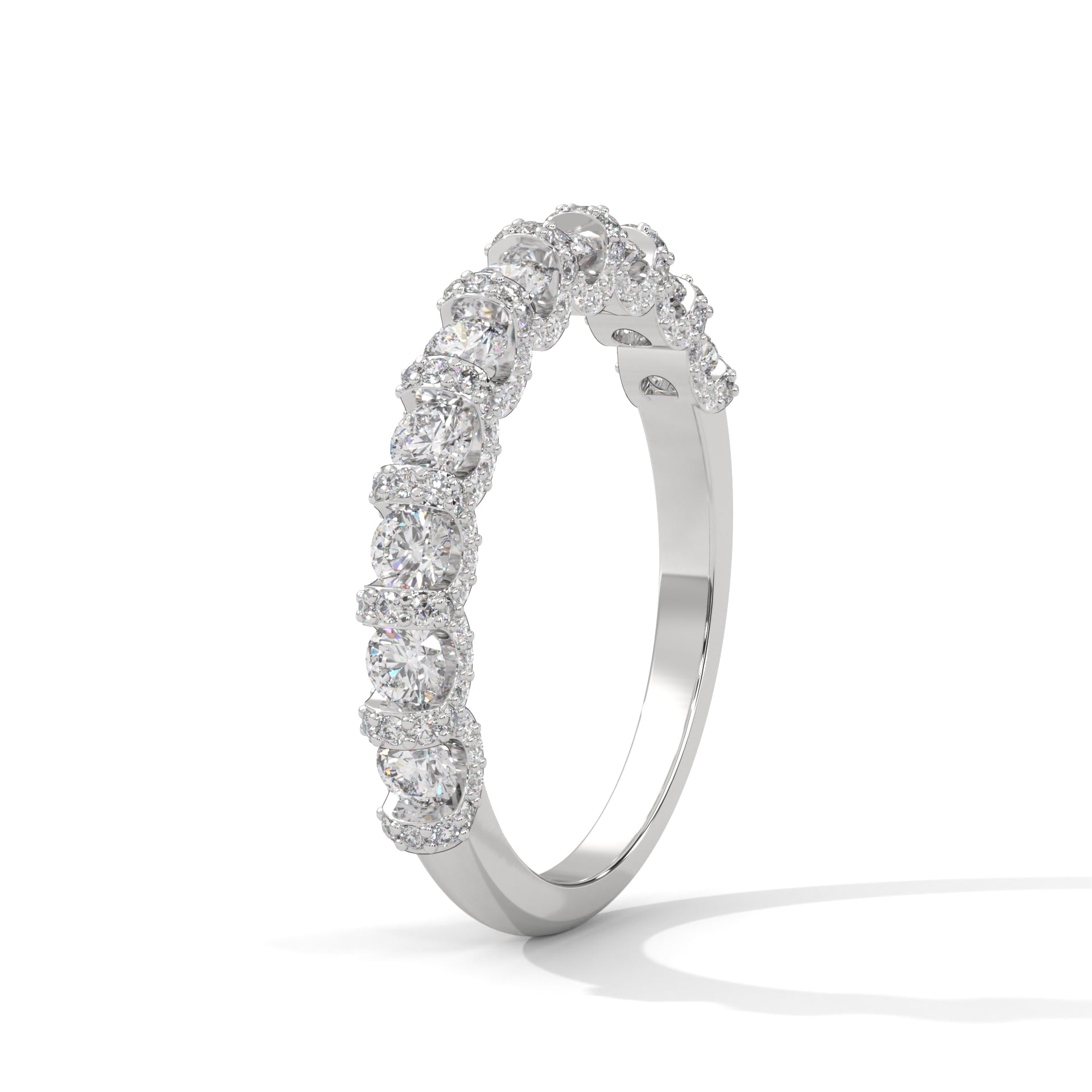 Lucienne French Pavé Diamond Band