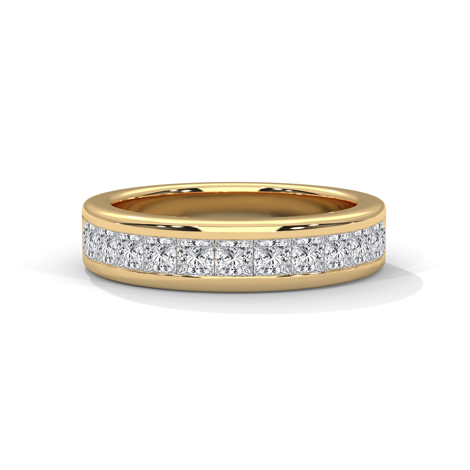 Adele Princess-Cut Channel Diamond Band