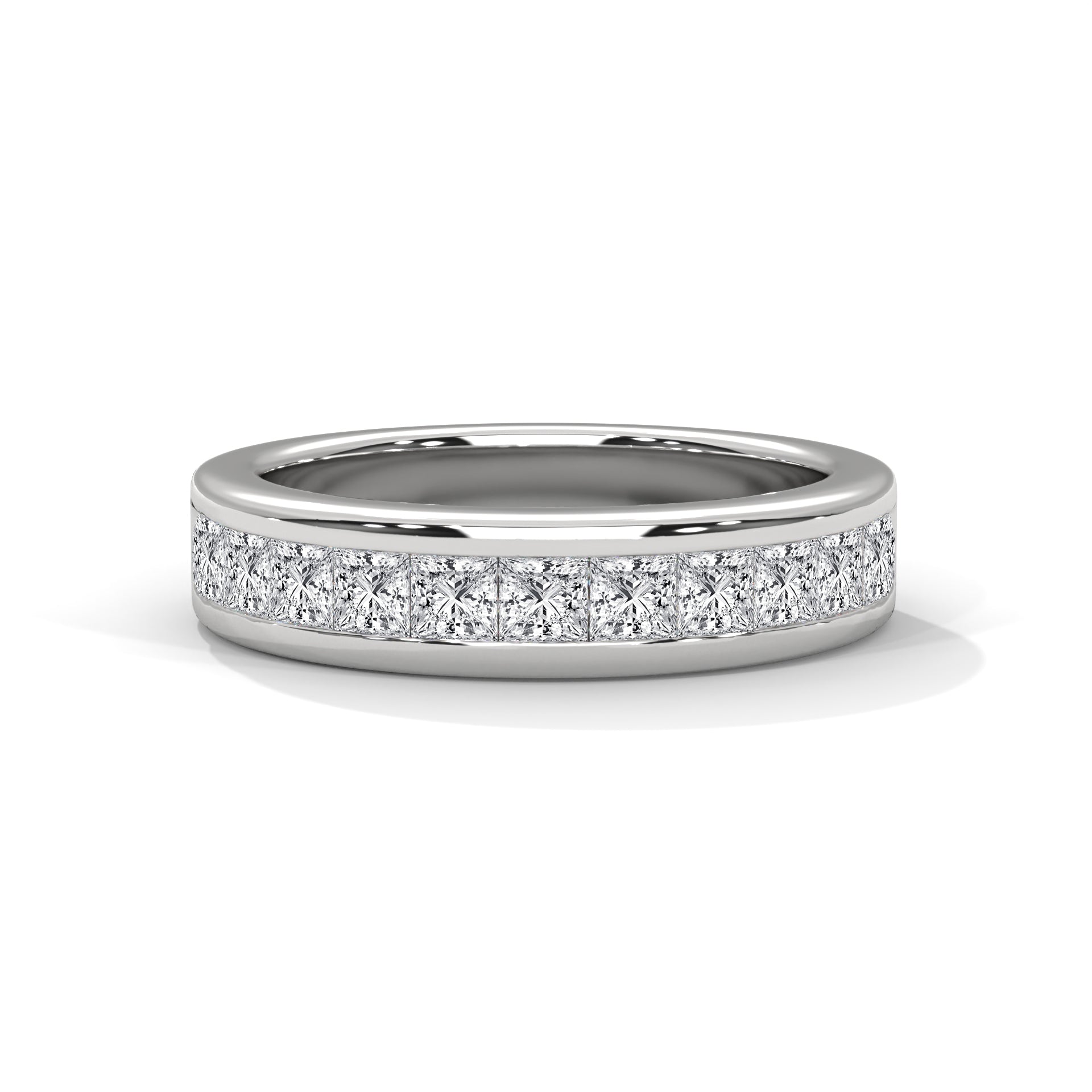 Adele Princess-Cut Channel Diamond Band