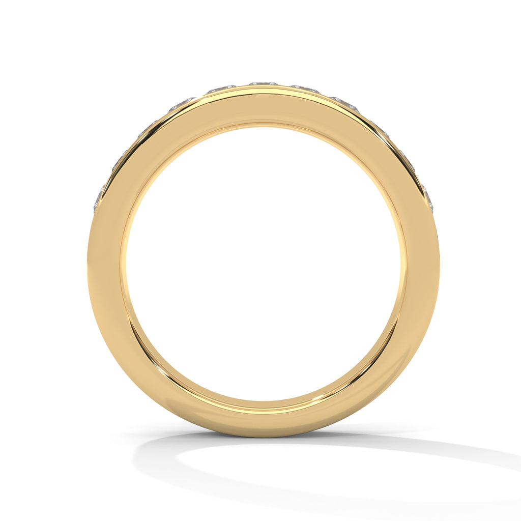 Adele Princess-Cut Channel Diamond Band