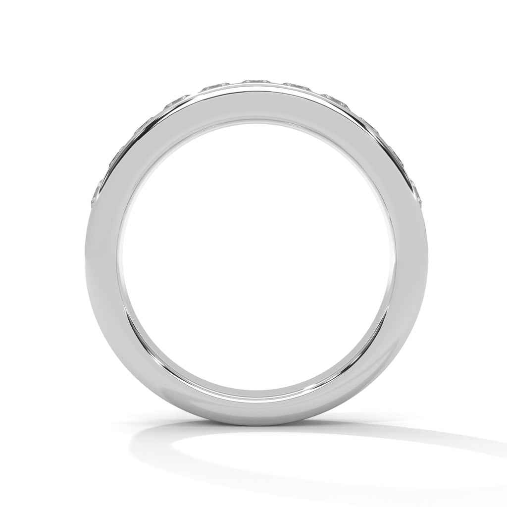 Adele Princess-Cut Channel Diamond Band