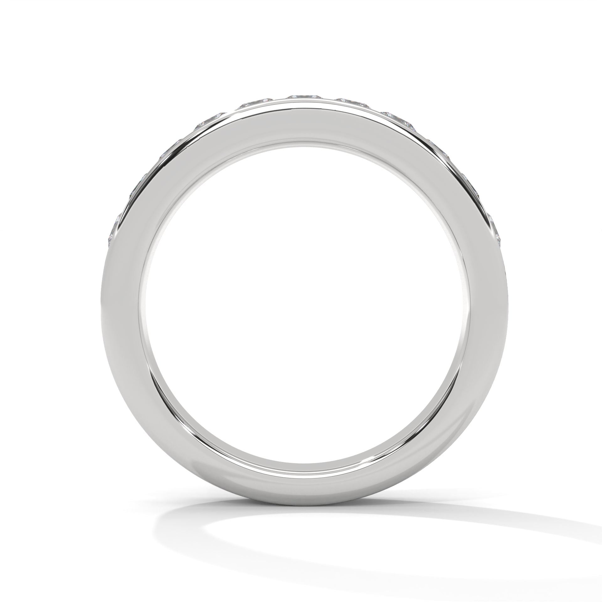 Adele Princess-Cut Channel Diamond Band