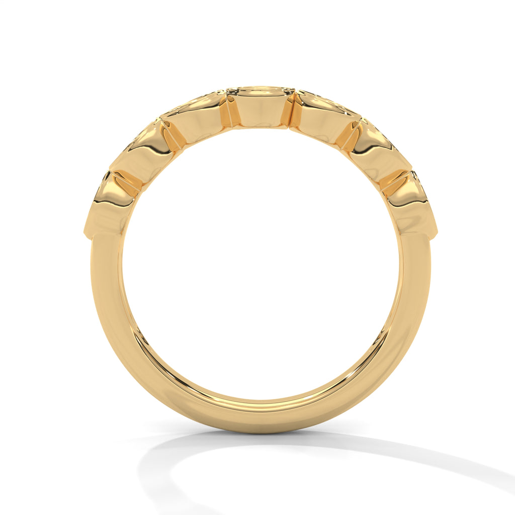 Capucine Marquise Milgrain Diamond Band