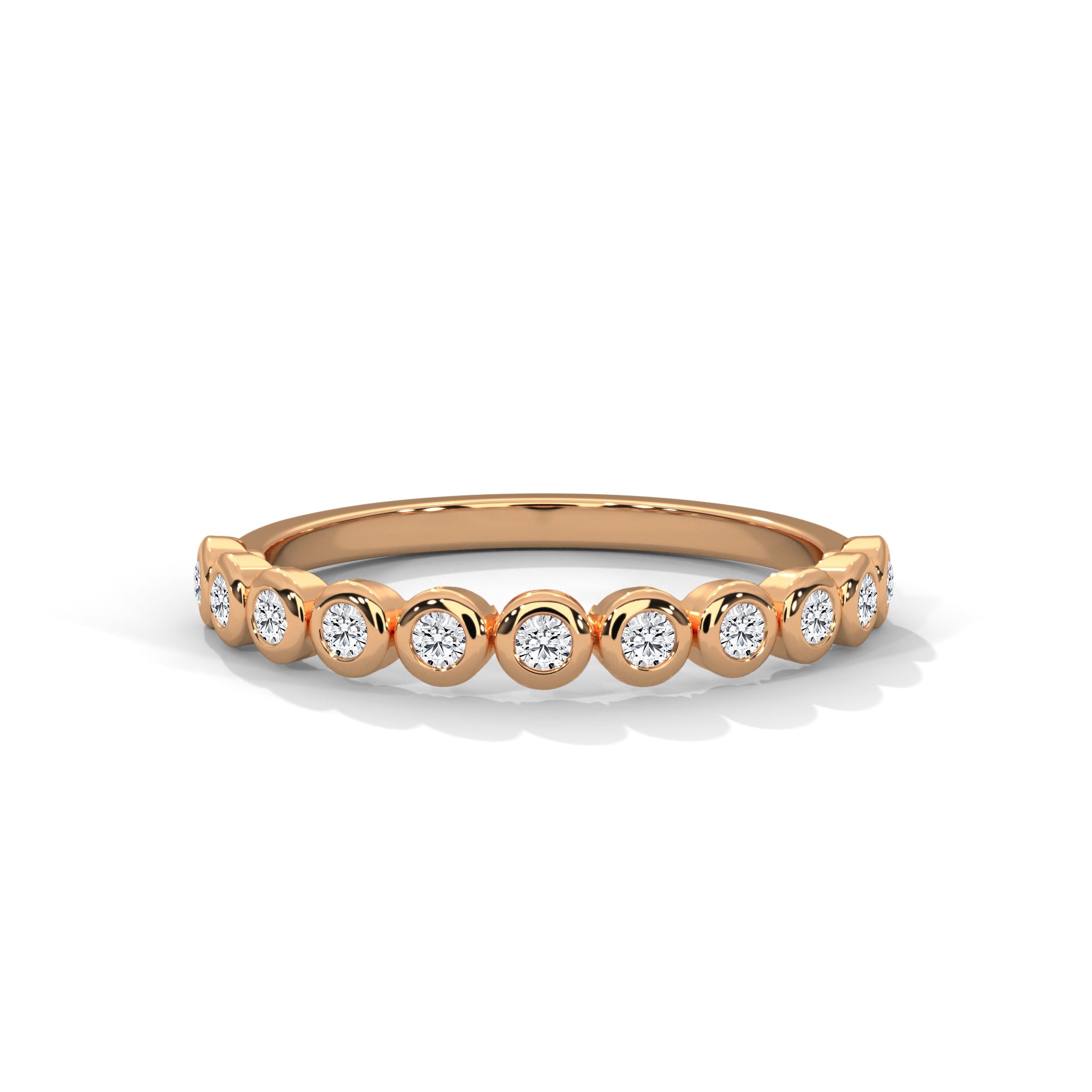 Sylvie Bezel Station Diamond Band