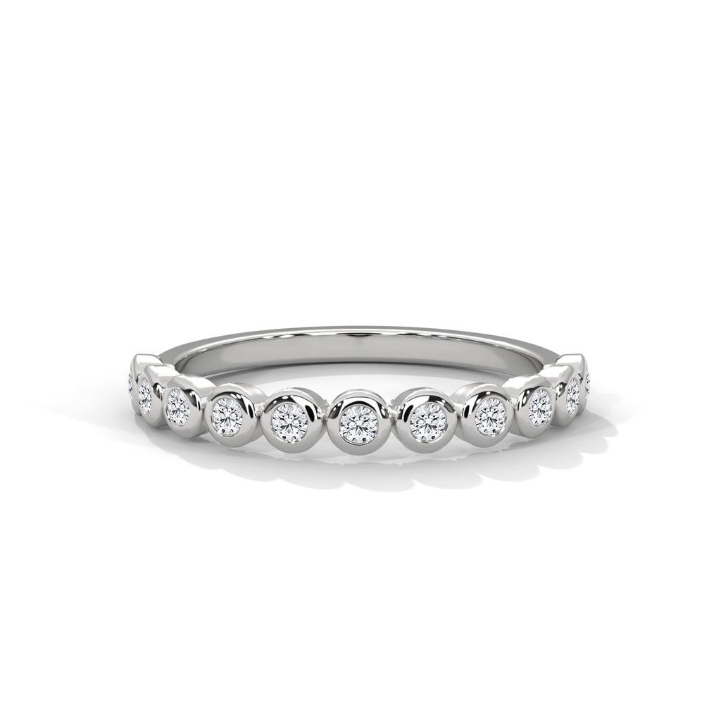 Sylvie Bezel Station Diamond Band