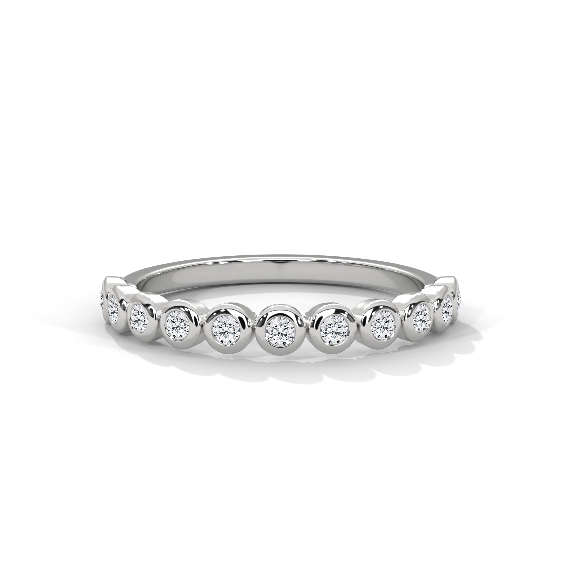 Sylvie Bezel Station Diamond Band
