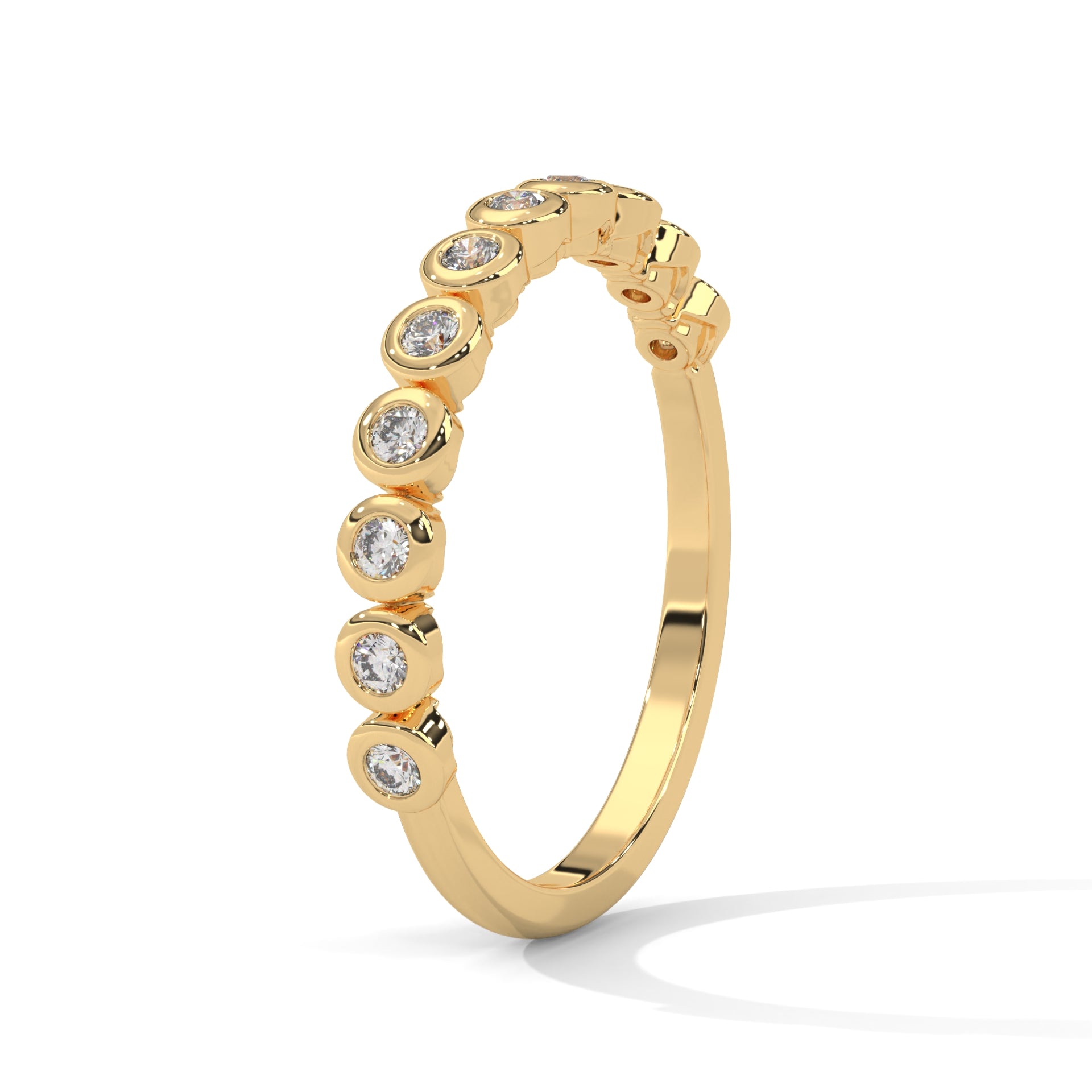Sylvie Bezel Station Diamond Band