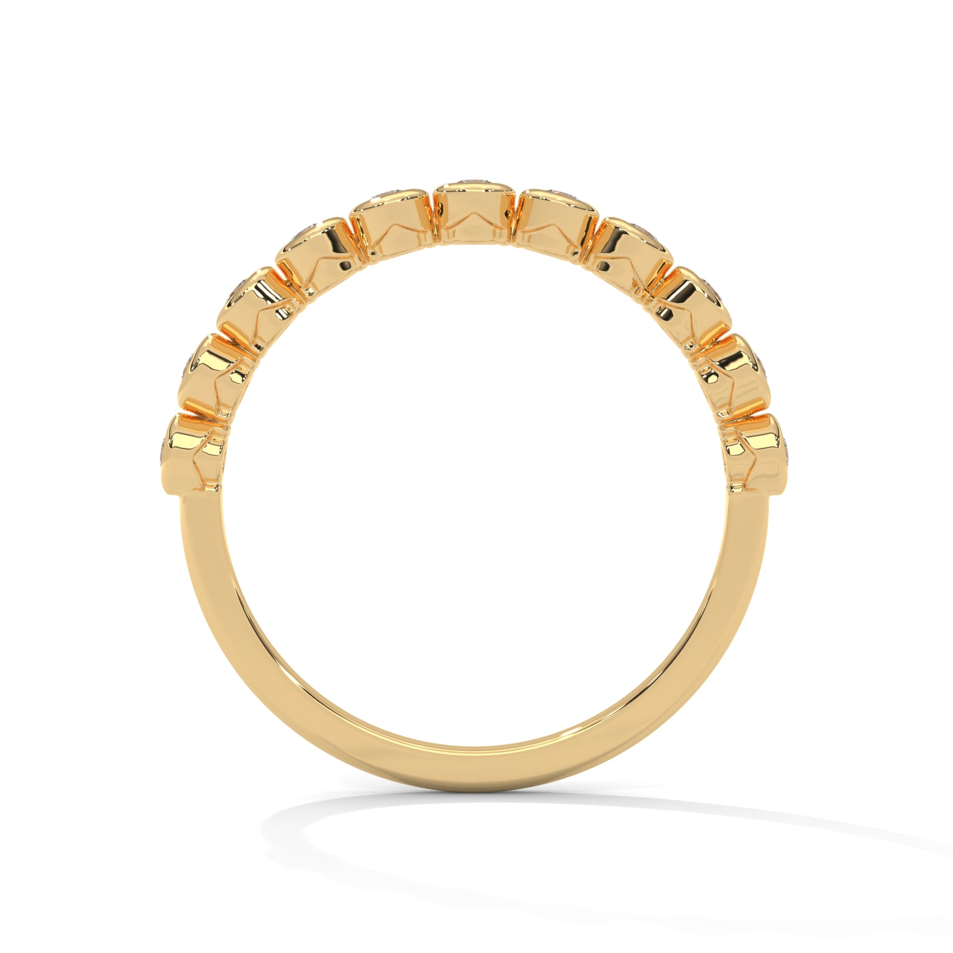 Sylvie Bezel Station Diamond Band