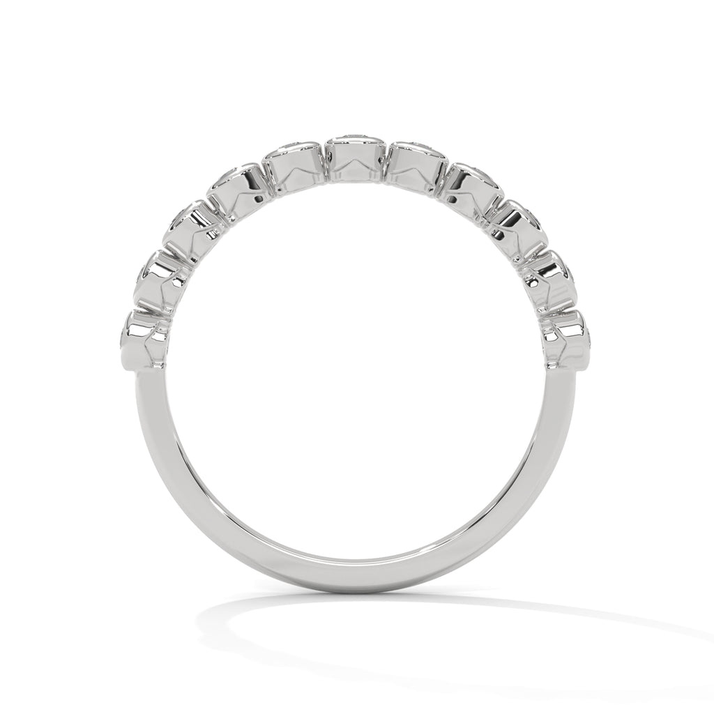 Sylvie Bezel Station Diamond Band