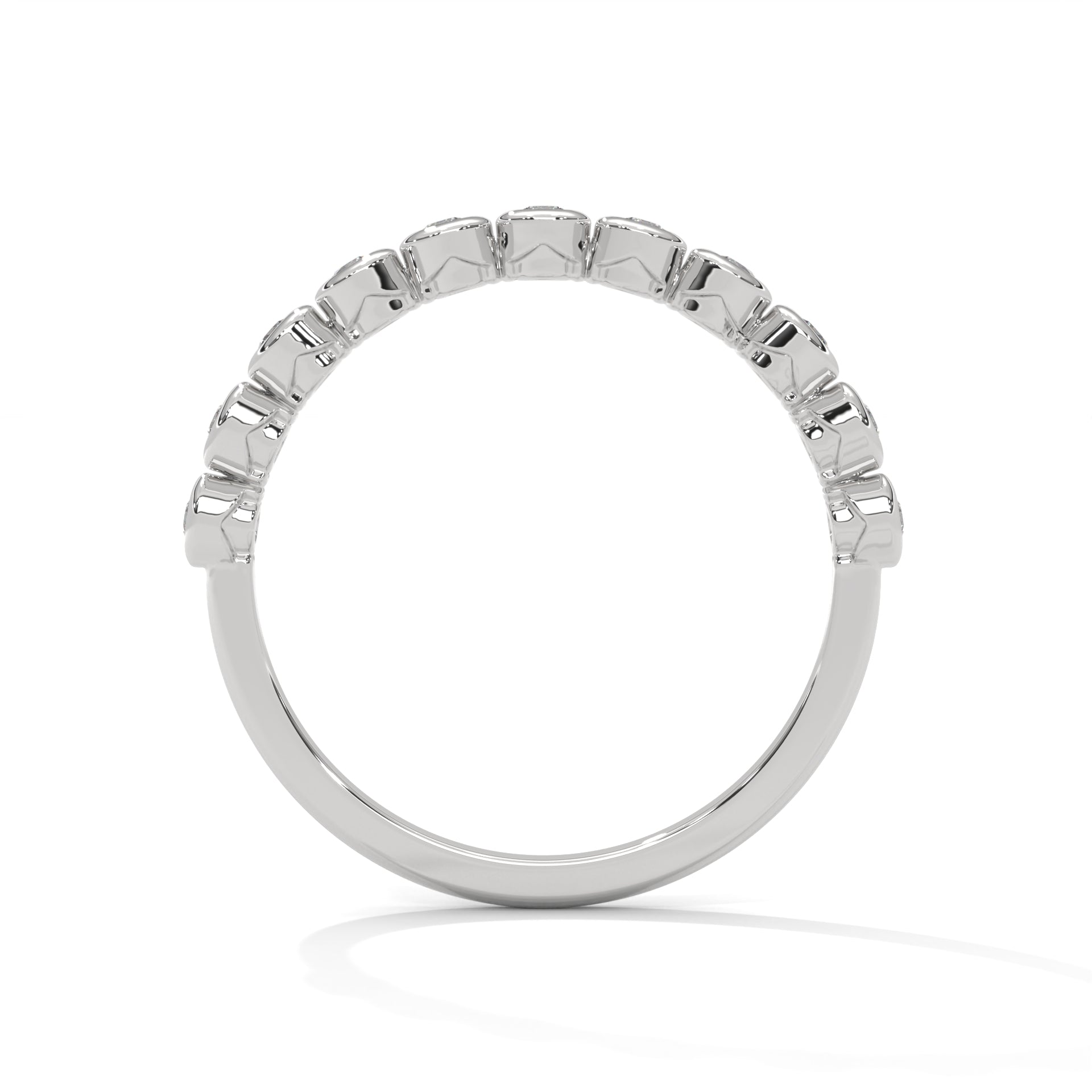 Sylvie Bezel Station Diamond Band