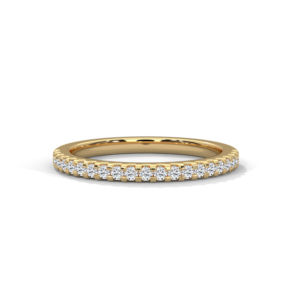 Estelle French Pavé Diamond Band