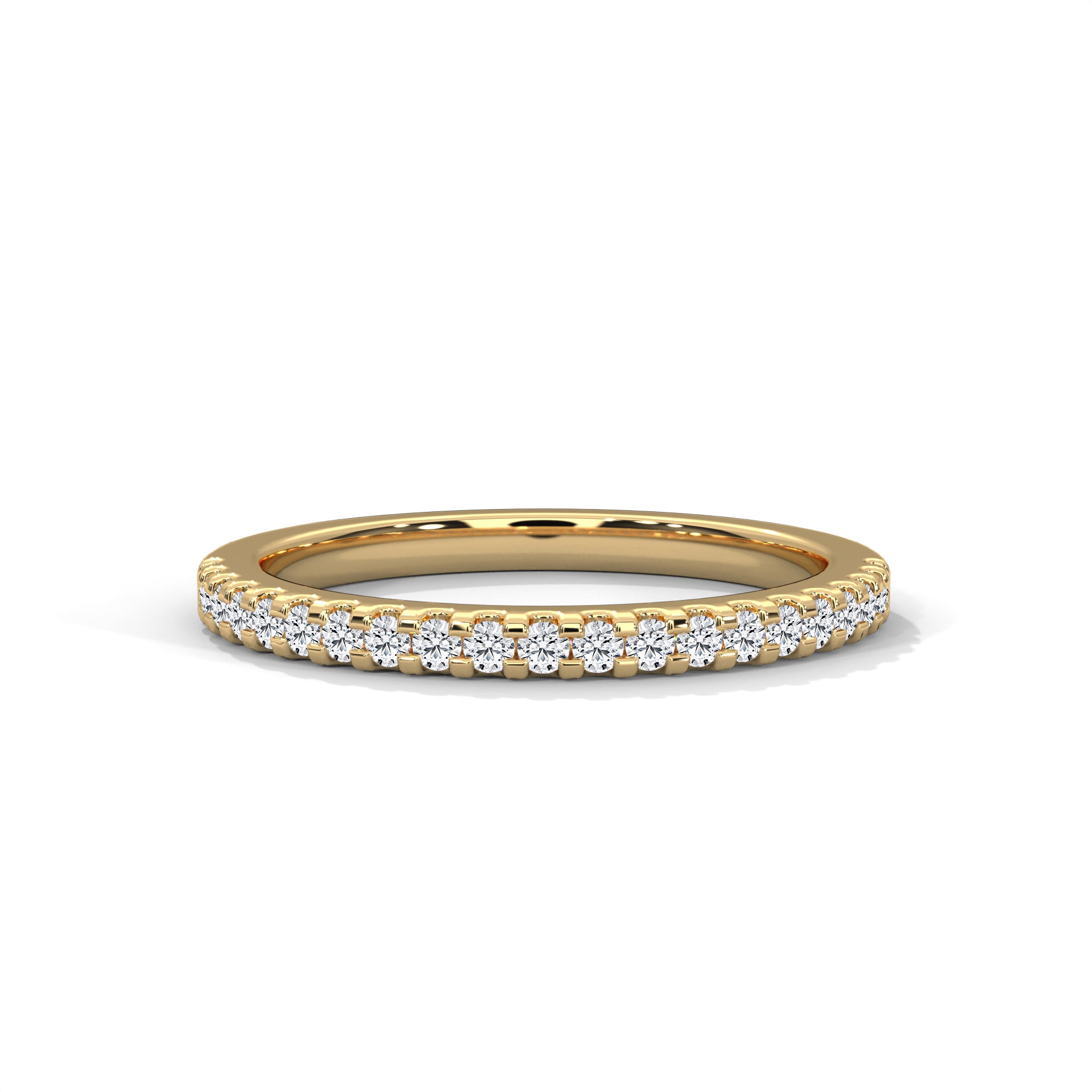 Estelle French Pavé Diamond Band