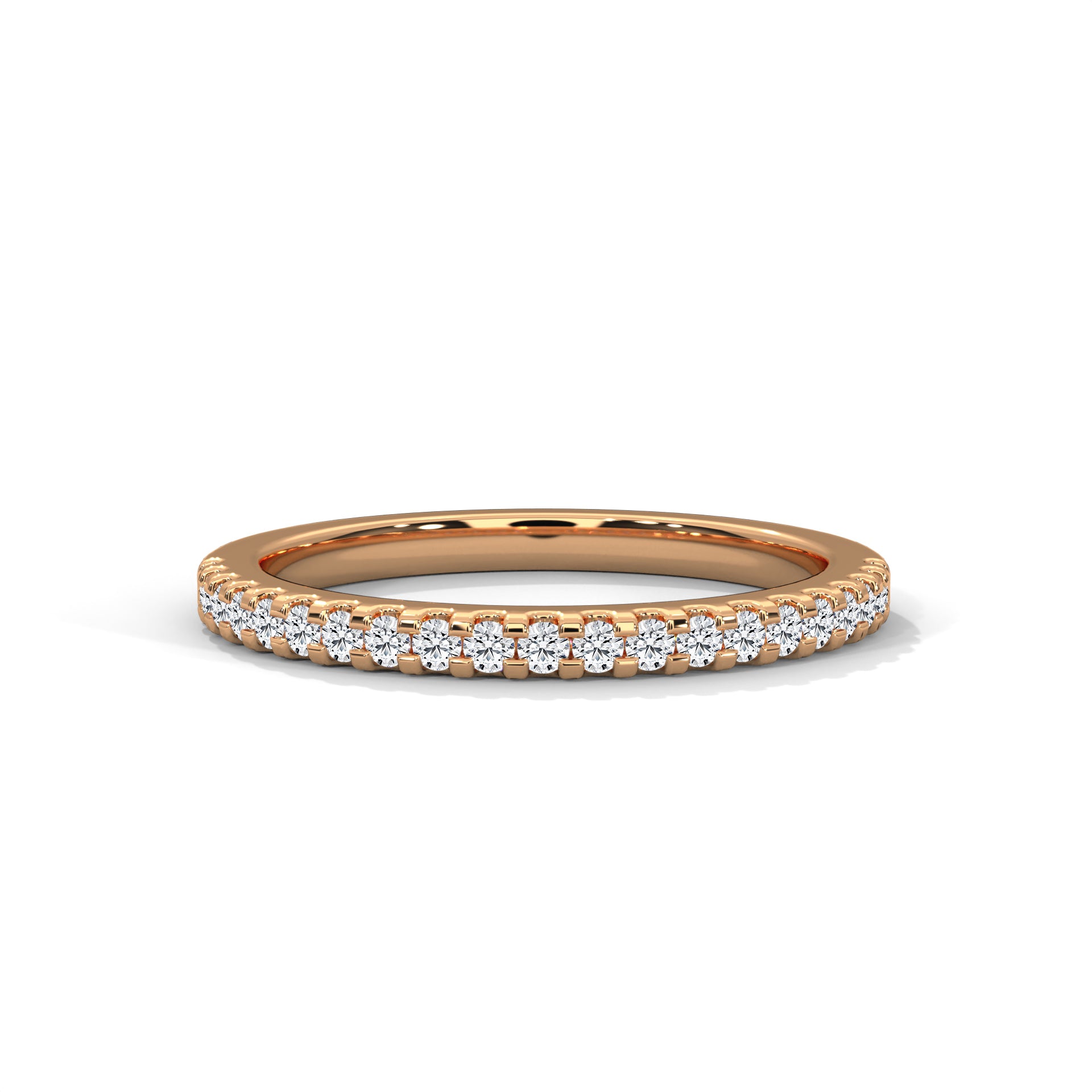 Estelle French Pavé Diamond Band