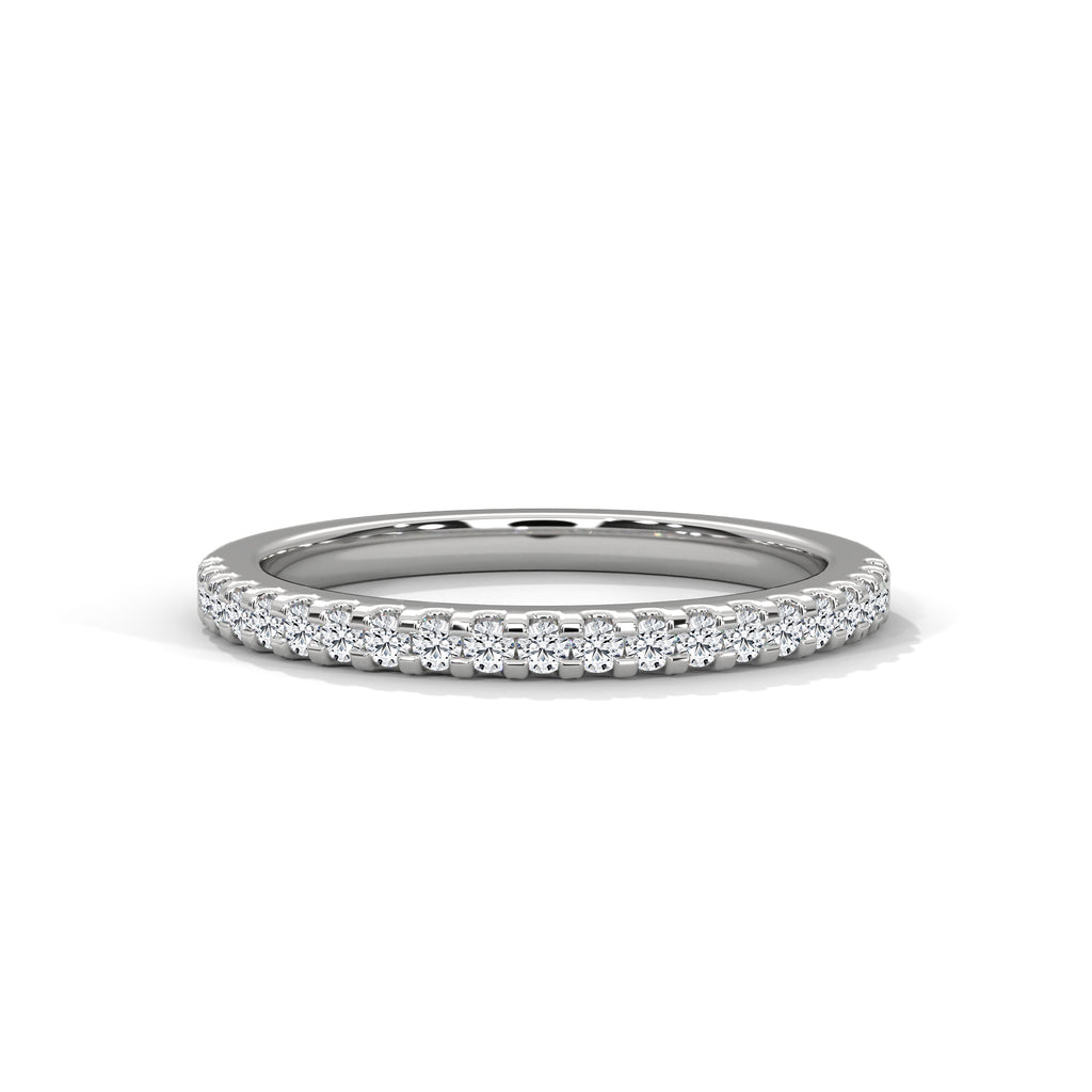 Estelle French Pavé Diamond Band