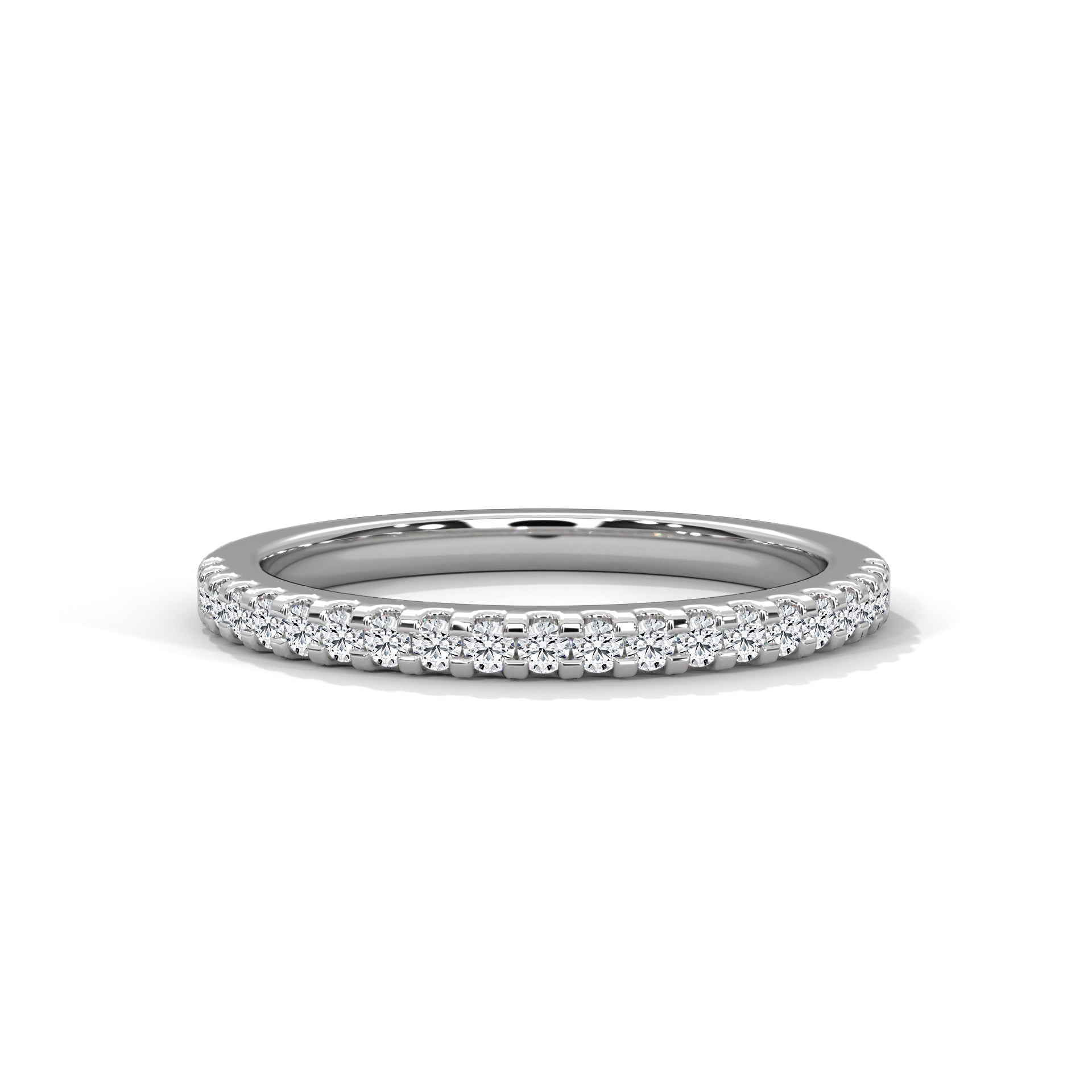 Estelle French Pavé Diamond Band