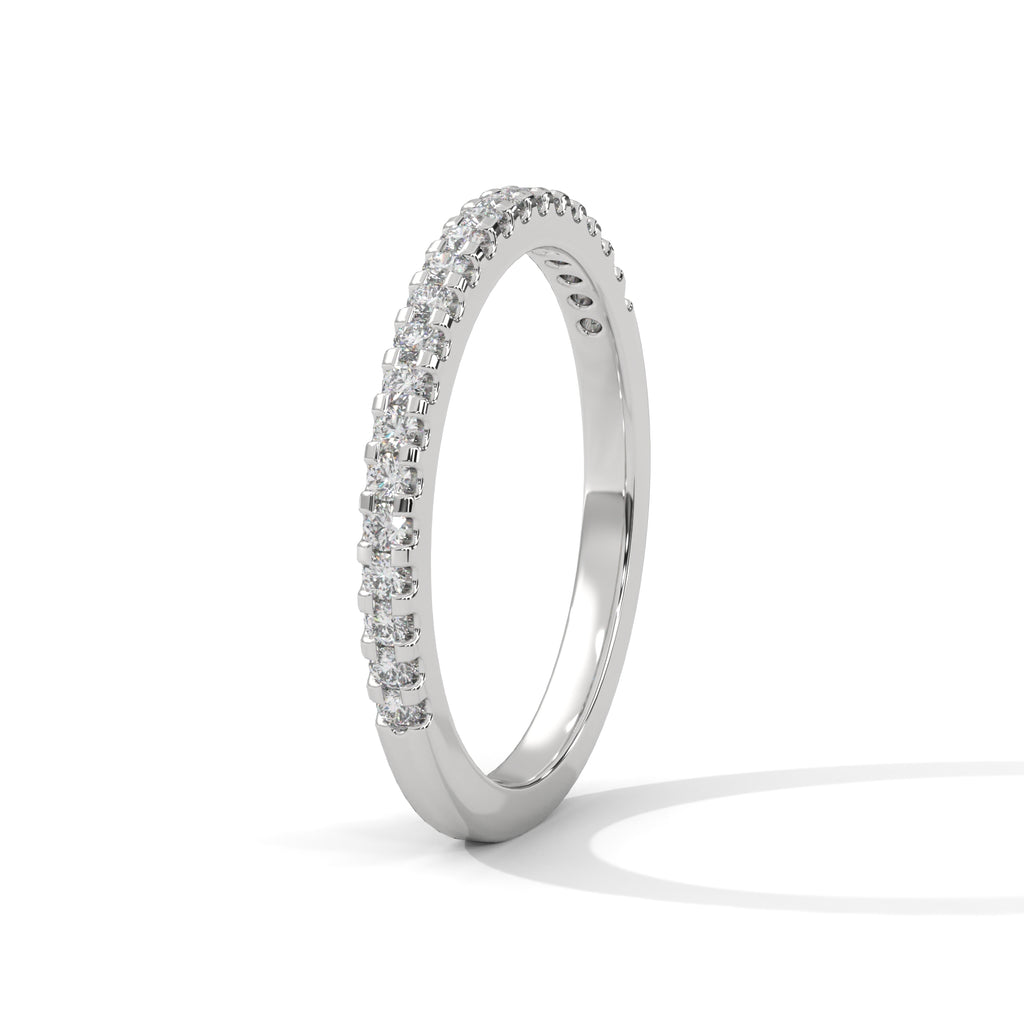 Estelle French Pavé Diamond Band