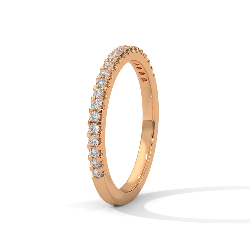 Estelle French Pavé Diamond Band